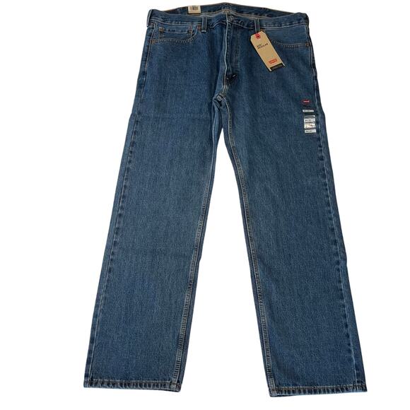 Levi's Men's 505 Regular Fit Straight Jeans 40x32 - Picture 5 of 6